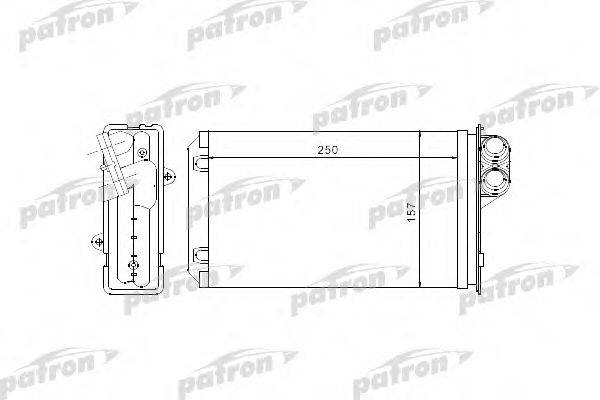 PATRON PRS2056 Теплообмінник, опалення салону