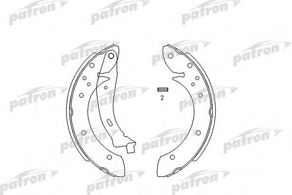 PATRON PSP567 Комплект гальмівних колодок