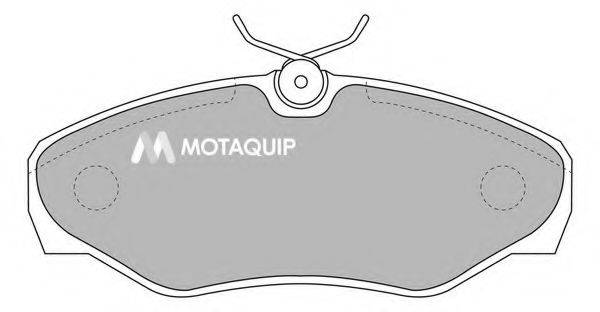 MOTAQUIP LVXL1122 Комплект гальмівних колодок, дискове гальмо