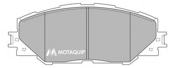 MOTAQUIP LVXL1306 Комплект гальмівних колодок, дискове гальмо