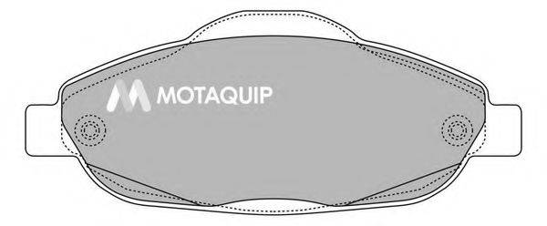 MOTAQUIP LVXL1333 Комплект гальмівних колодок, дискове гальмо