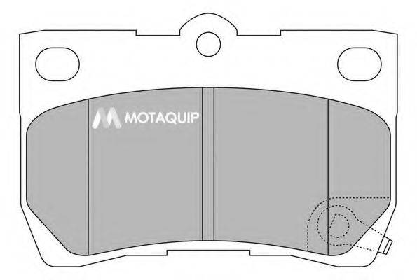 MOTAQUIP LVXL1361 Комплект гальмівних колодок, дискове гальмо