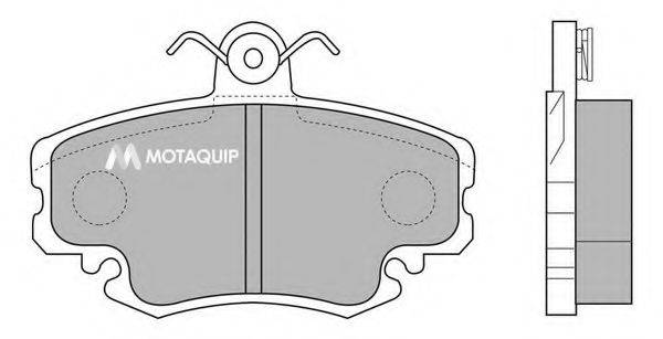 MOTAQUIP LVXL413 Комплект гальмівних колодок, дискове гальмо