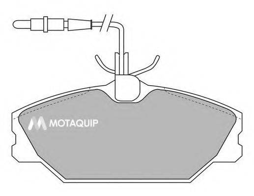 MOTAQUIP LVXL847 Комплект гальмівних колодок, дискове гальмо