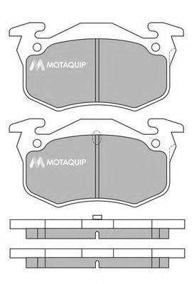 MOTAQUIP LVXL976 Комплект гальмівних колодок, дискове гальмо