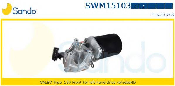 SANDO SWM151030 Двигун склоочисника