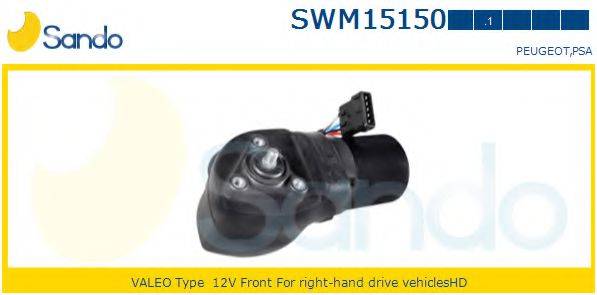 SANDO SWM151501 Двигун склоочисника