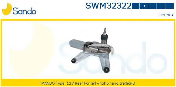 SANDO SWM323221 Двигун склоочисника