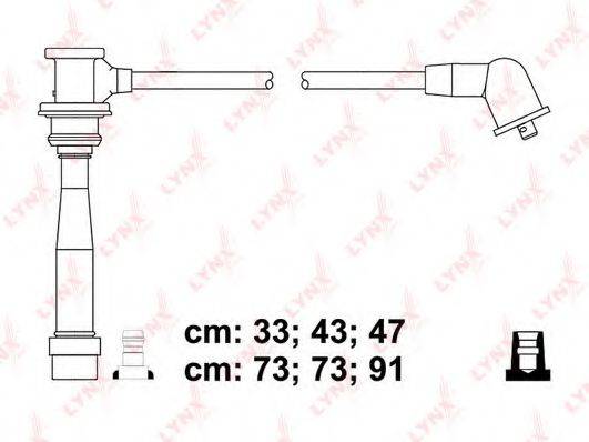 LYNXAUTO SPC4408 Комплект дротів запалювання