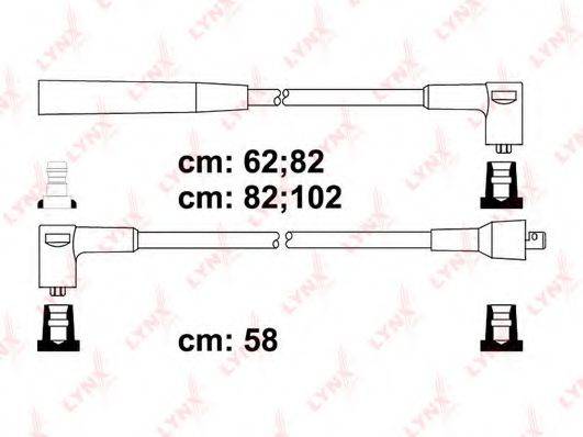 LYNXAUTO SPC5716 Комплект дротів запалювання