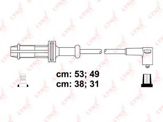 LYNXAUTO SPC6127 Комплект дротів запалювання