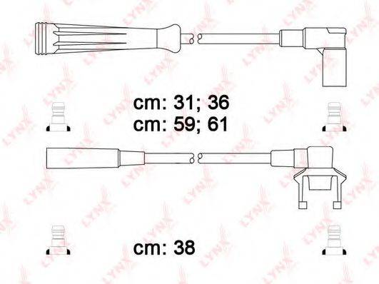 LYNXAUTO SPC6318 Комплект дротів запалювання