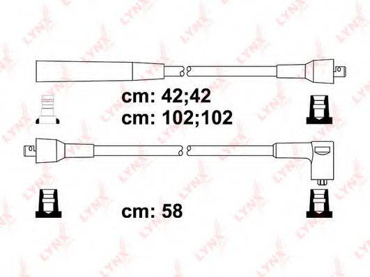 LYNXAUTO SPC7103 Комплект дротів запалювання