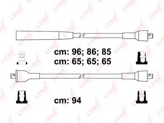 LYNXAUTO SPC7821 Комплект дротів запалювання