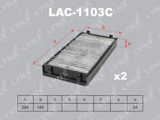 LYNXAUTO LAC1103C Фільтр, повітря у внутрішньому просторі