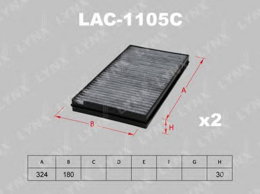 LYNXAUTO LAC1105C Фільтр, повітря у внутрішньому просторі