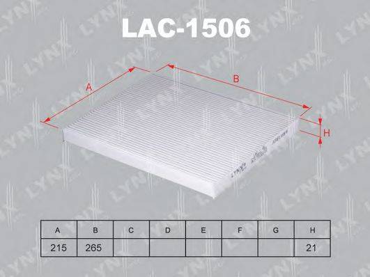 LYNXAUTO LAC1506 Фільтр, повітря у внутрішньому просторі
