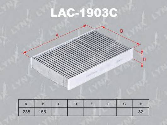 LYNXAUTO LAC1903C Фільтр, повітря у внутрішньому просторі