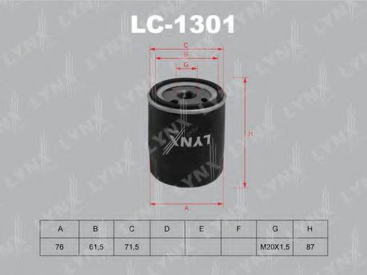LYNXAUTO LC1301 Масляний фільтр