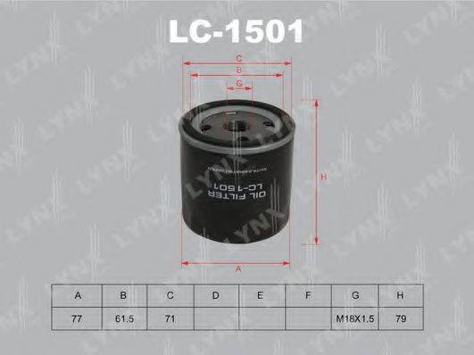 LYNXAUTO LC1501 Масляний фільтр
