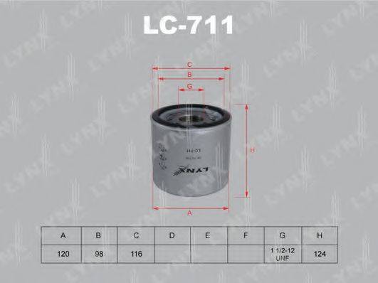 LYNXAUTO LC711 Масляний фільтр