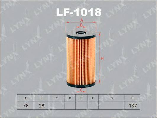 LYNXAUTO LF1018 Паливний фільтр