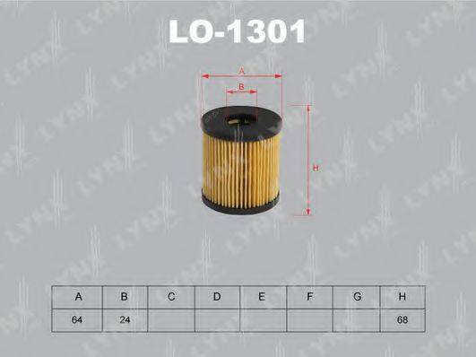 LYNXAUTO LO1301 Масляний фільтр