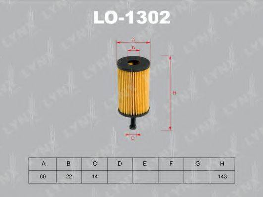 LYNXAUTO LO1302 Масляний фільтр