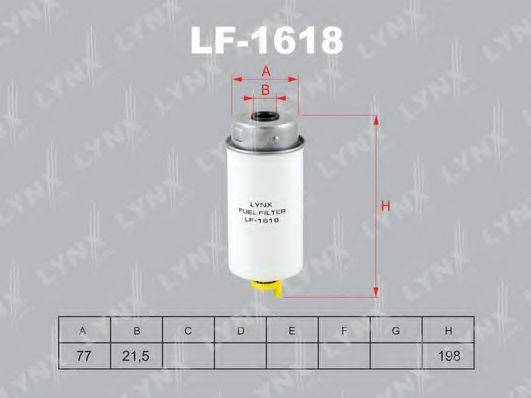 LYNXAUTO LF1618 Паливний фільтр