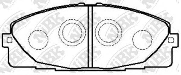 NIBK PN1516 Комплект гальмівних колодок, дискове гальмо