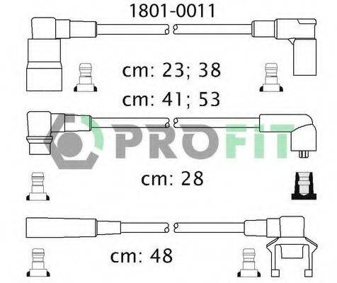 PROFIT 18010011 Комплект дротів запалювання