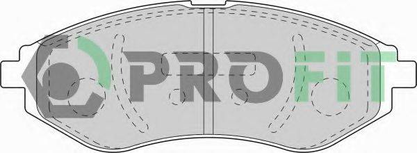 PROFIT 50001699C Комплект гальмівних колодок, дискове гальмо