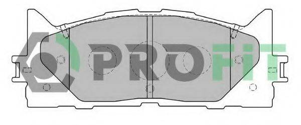 PROFIT 50002014 Комплект гальмівних колодок, дискове гальмо