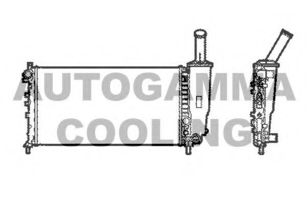 AUTOGAMMA 103766 Радіатор, охолодження двигуна