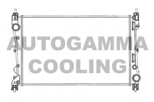 AUTOGAMMA 105604 Радіатор, охолодження двигуна