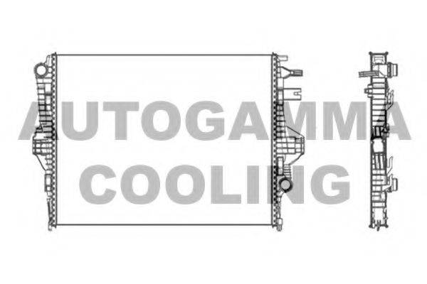 AUTOGAMMA 105680 Радіатор, охолодження двигуна