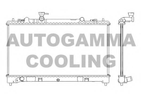 AUTOGAMMA 105990 Радіатор, охолодження двигуна
