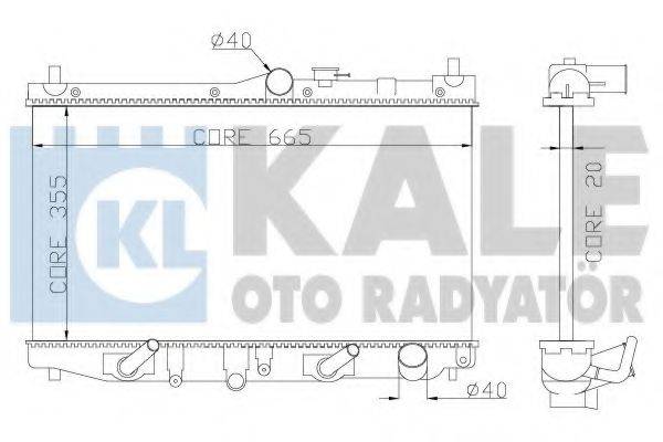 KALE OTO RADYATOR 349900 Радіатор, охолодження двигуна
