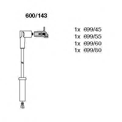 BREMI 600143 Комплект дротів запалювання