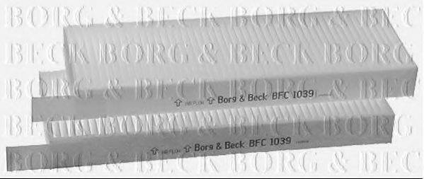 BORG & BECK BFC1039 Фільтр, повітря у внутрішньому просторі
