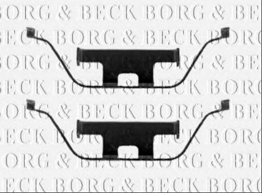 BORG & BECK BBK1343 Комплектуючі, колодки дискового гальма