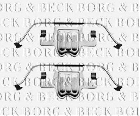 BORG & BECK BBK1381 Комплектуючі, колодки дискового гальма