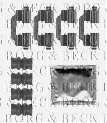 BORG & BECK BBK1512 Комплектуючі, колодки дискового гальма