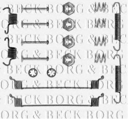 BORG & BECK BBK6086 Комплектуючі, колодки дискового гальма