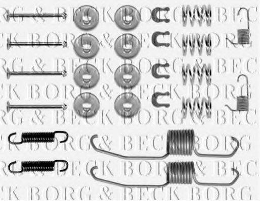 BORG & BECK BBK6108 Комплектуючі, колодки дискового гальма