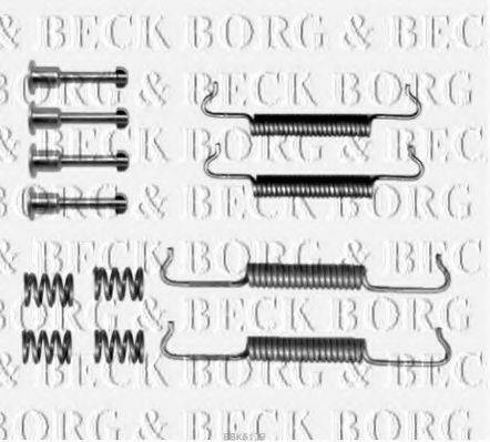 BORG & BECK BBK6139 Комплектуючі, колодки дискового гальма