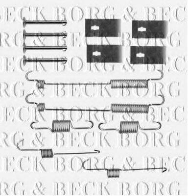 BORG & BECK BBK6161 Комплектуючі, колодки дискового гальма