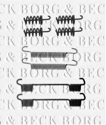 BORG & BECK BBK6186 Комплектуючі, колодки дискового гальма