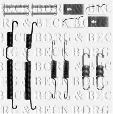 BORG & BECK BBK6192 Комплектуючі, колодки дискового гальма