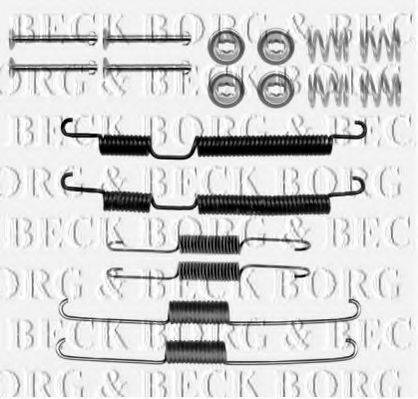 BORG & BECK BBK6266 Комплектуючі, колодки дискового гальма